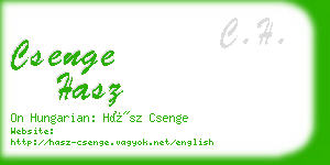 csenge hasz business card